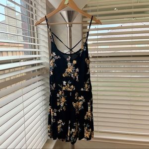 3/$30 H&M Black and Floral Romper